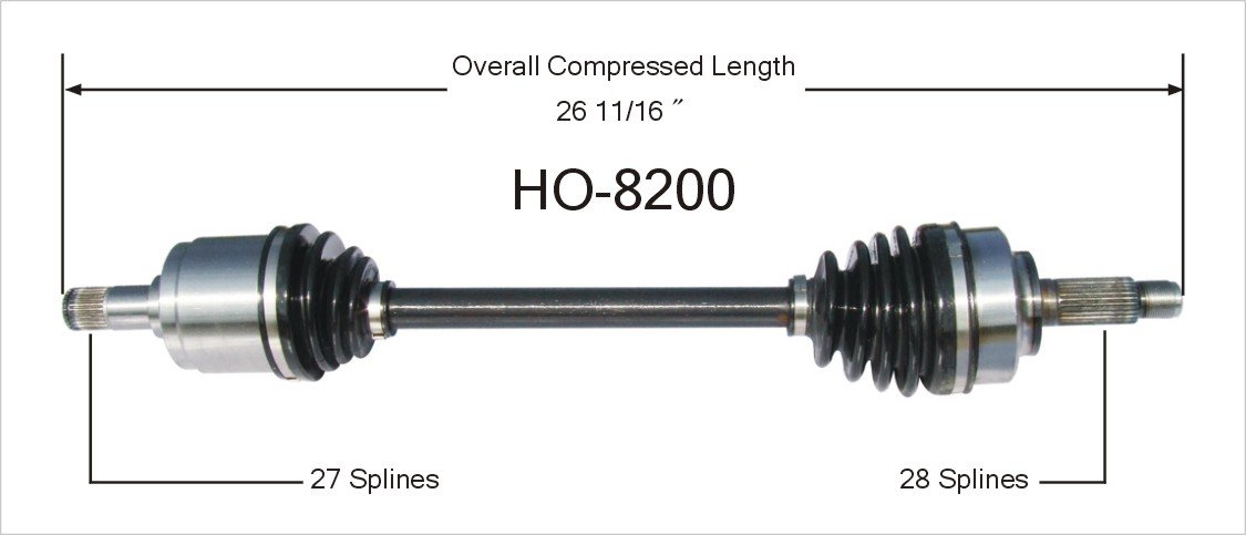 Amazon.com: SurTrack HO-8200 CV Axle Shaft : Automotive